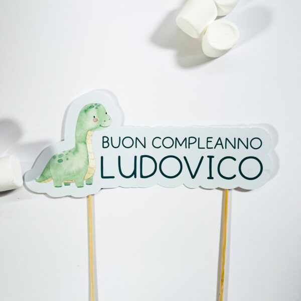 TOPPER TORTA "DINOSAURO" - immagine 2
