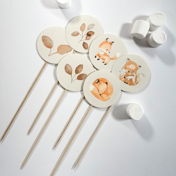 SET DECORAZIONI grande "VOLPE" (6pz)