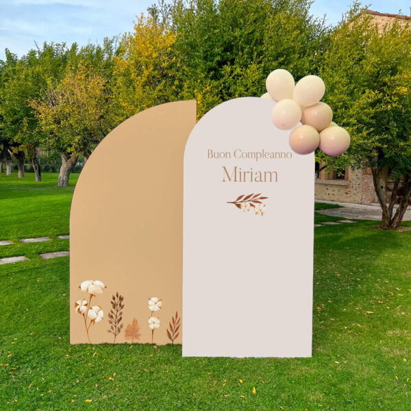 SET FOTOGRAFICO "AUTUNNO ELEGANTE"    Arco centrale + 1 Mezzaluna - immagine 3