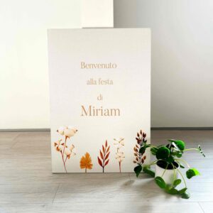 CARTELLO BENVENUTO "AUTUNNO ELEGANTE"