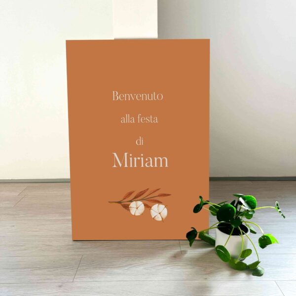 CARTELLO BENVENUTO "AUTUNNO ELEGANTE" - immagine 2