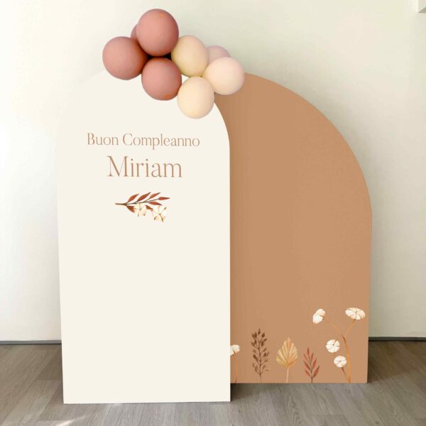 SET FOTOGRAFICO "AUTUNNO ELEGANTE"    Arco centrale + 1 Mezzaluna