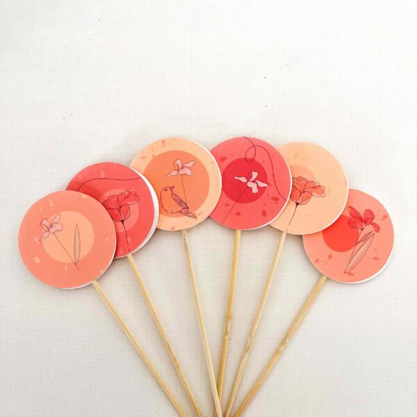 SET DECORAZIONI piccolo "UCCELLINI" (6pz) - immagine 2