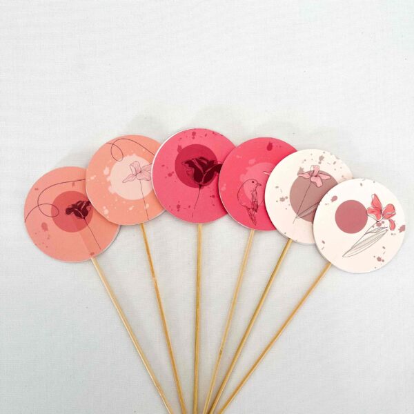 SET DECORAZIONI grande "UCCELLINI" (6pz) - immagine 2