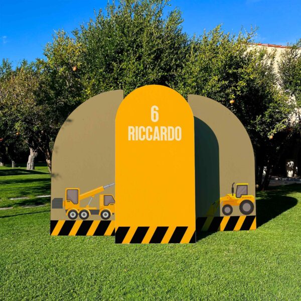 SET FOTOGRAFICO "LAVORI IN CORSO"    Arco centrale + 2 Mezzelune