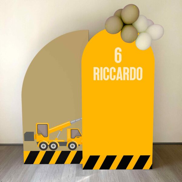 SET FOTOGRAFICO "LAVORI IN CORSO"    Arco centrale + 1 Mezzaluna - immagine 2