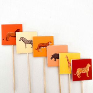 SET DECORAZIONI piccolo "SAFARI" (6pz)