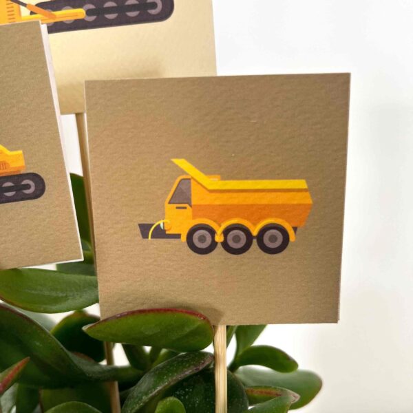 SET DECORAZIONI piccolo "LAVORI IN CORSO" (6pz) - immagine 3