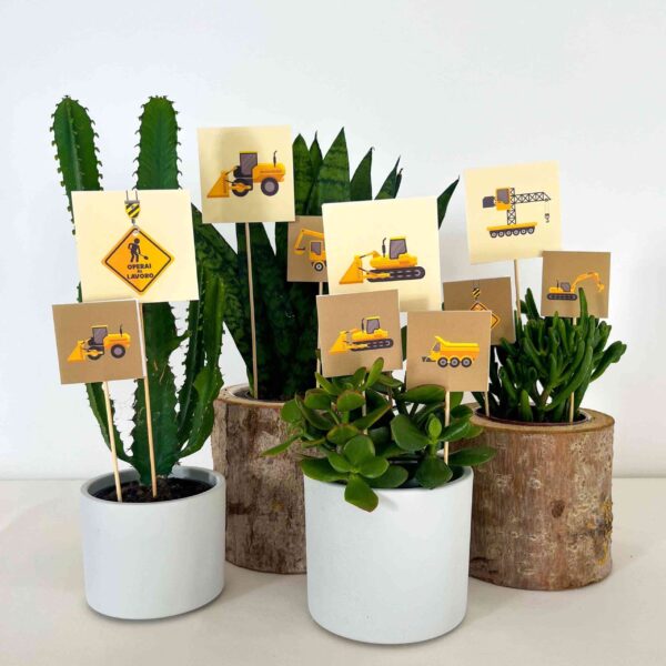 SET DECORAZIONI piccolo "LAVORI IN CORSO" (6pz) - immagine 8