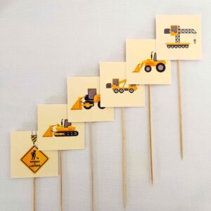 SET DECORAZIONI grande "LAVORI IN CORSO" (6pz)