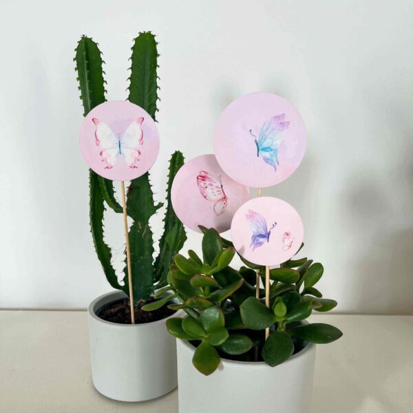 SET DECORAZIONI grande "FARFALLE" (6pz) - immagine 3
