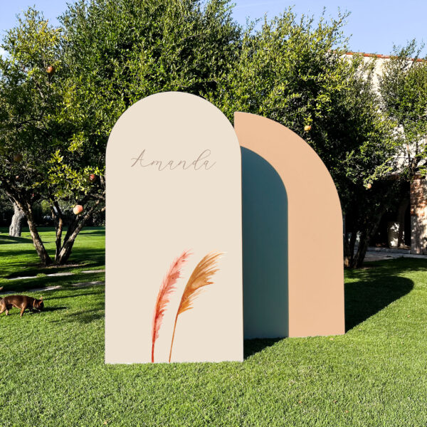 SET FOTOGRAFICO "PAMPAS"    Arco centrale + 1 Mezzaluna - immagine 2