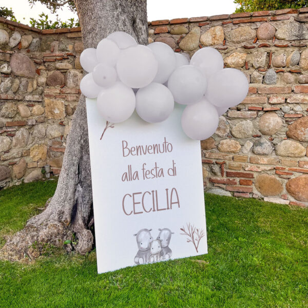CARTELLO BENVENUTO "IPPOPOTAMI" - immagine 2